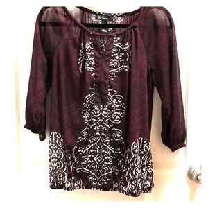 Maroon Women’s Blouse by INC